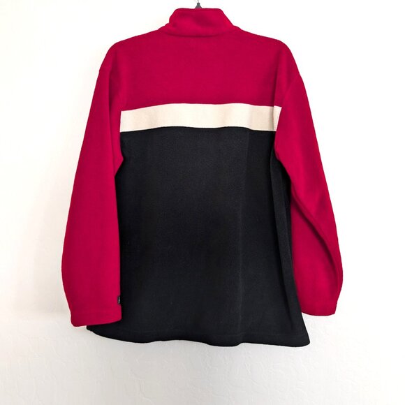 LAUREN RALPH LAUREN Jacket Men's M Red White Black Fleece Zip Track Long‎ Sleeve - Picture 4 of 11